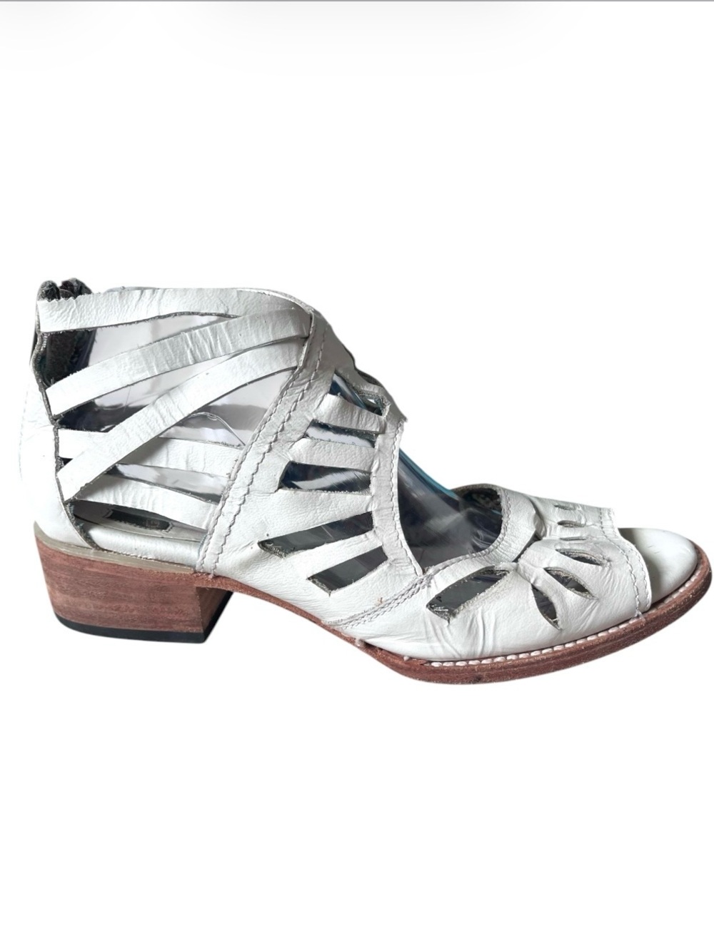Freebird by Steven Ponce Distressed Leather Sandals
